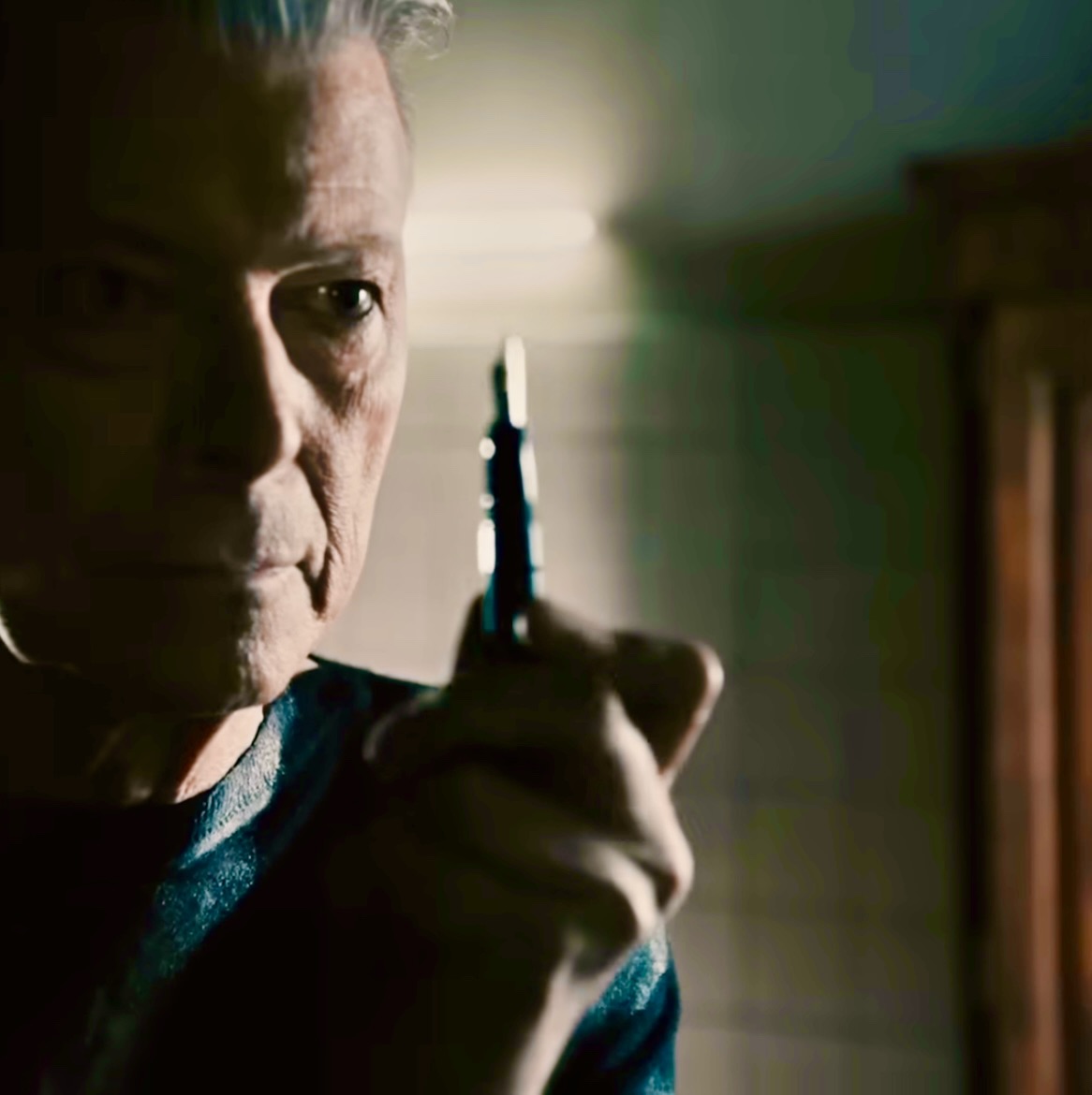 David Bowie contemplates a fountain pen