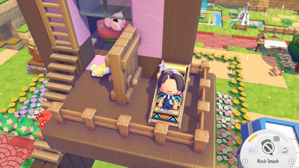 Pokemon Pokopia Withered Wasteland Pink Hut buildout feat. Fidough, Cleffa, Clefairy, Ditto