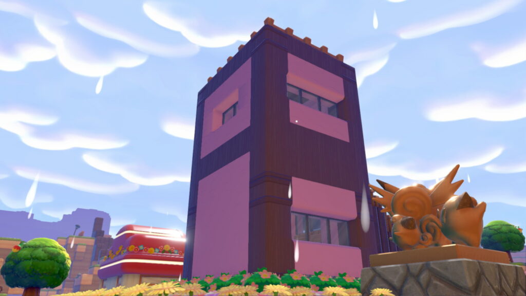 Pokemon Pokopia Withered Wasteland Pink Hut custom build buildout 