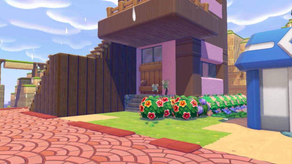 Pokemon Pokopia Withered Wasteland Pink Hut custom build buildout 