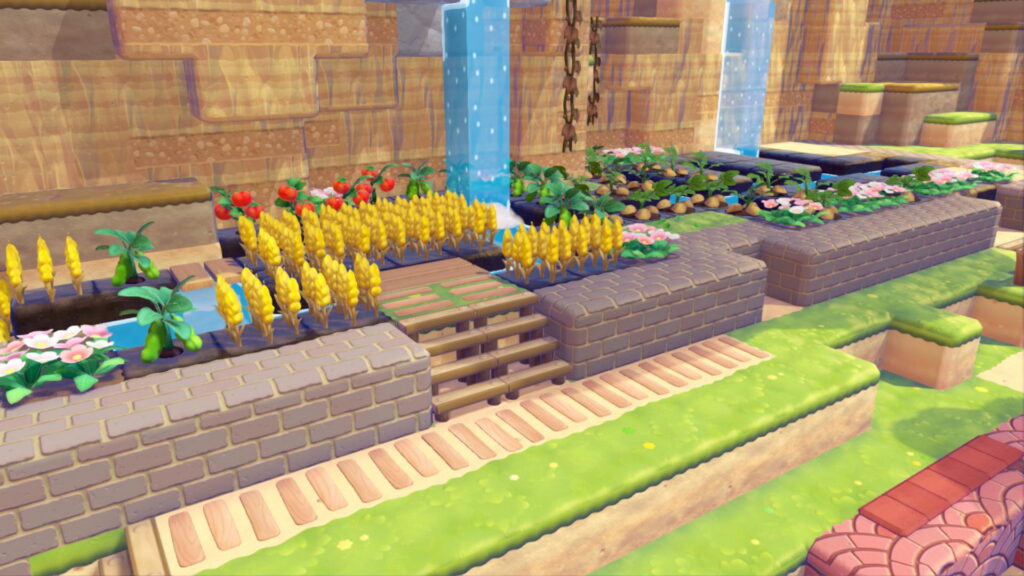 Pokemon Pokopia Withered Wasteland farm crops irrigation garden tomatoes beans wheat potatoes 