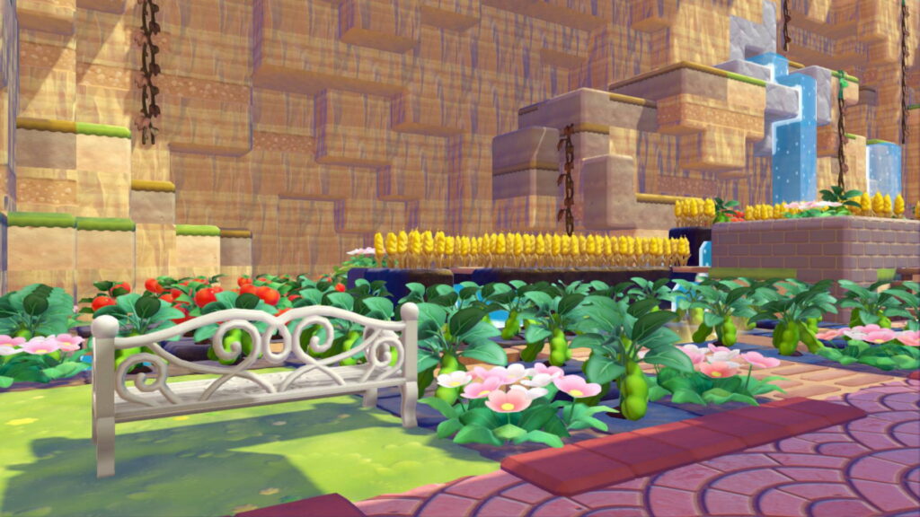 Pokemon Pokopia Withered Wasteland farm crops irrigation garden tomatoes beans wheat potatoes 