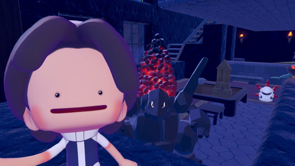 Pokemon Pokopia Rocky Ridges, a custom build for lava pokemon Ft. Ditto and Coalossal